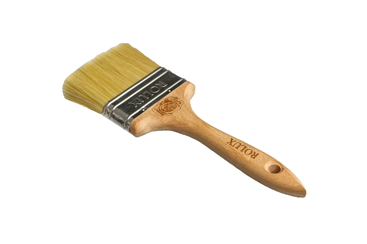 Pinceau Plat Manche En Bois